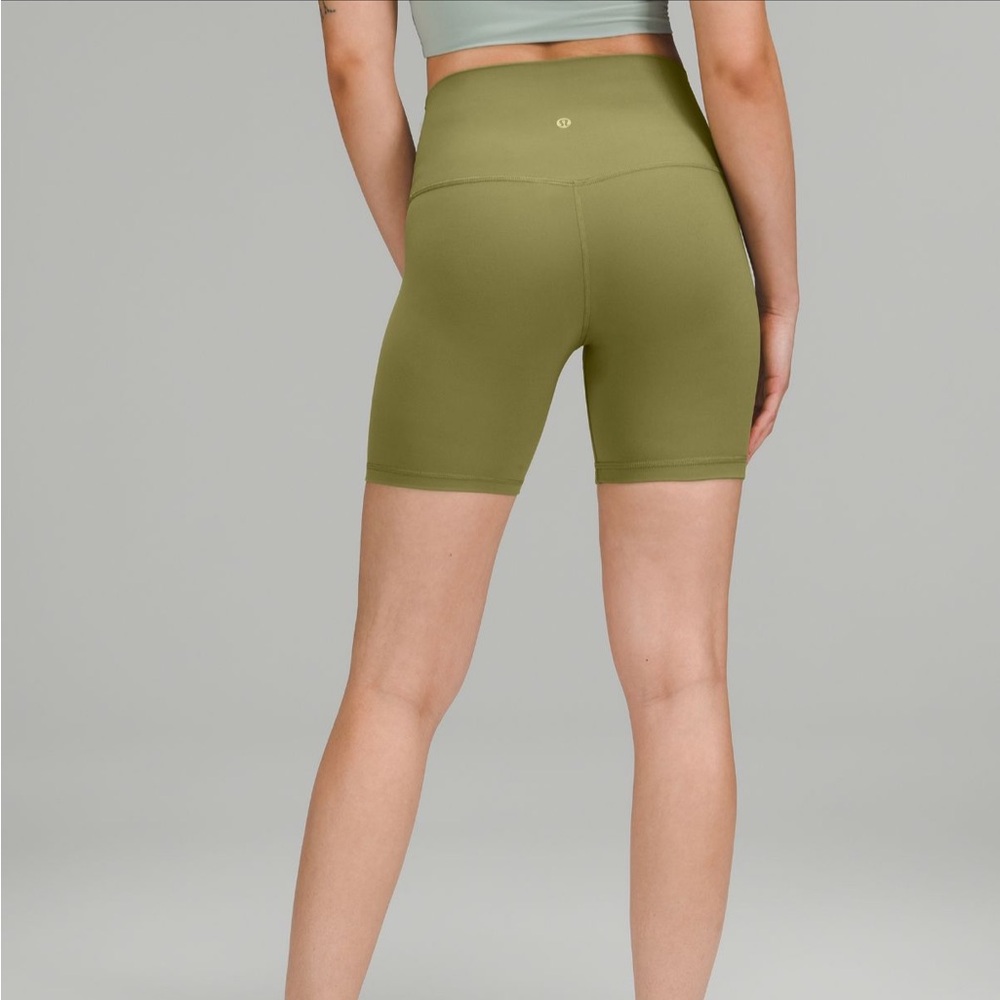 Lululemon Align High rise short 6”- Bronze Green - Picture 2 of 5